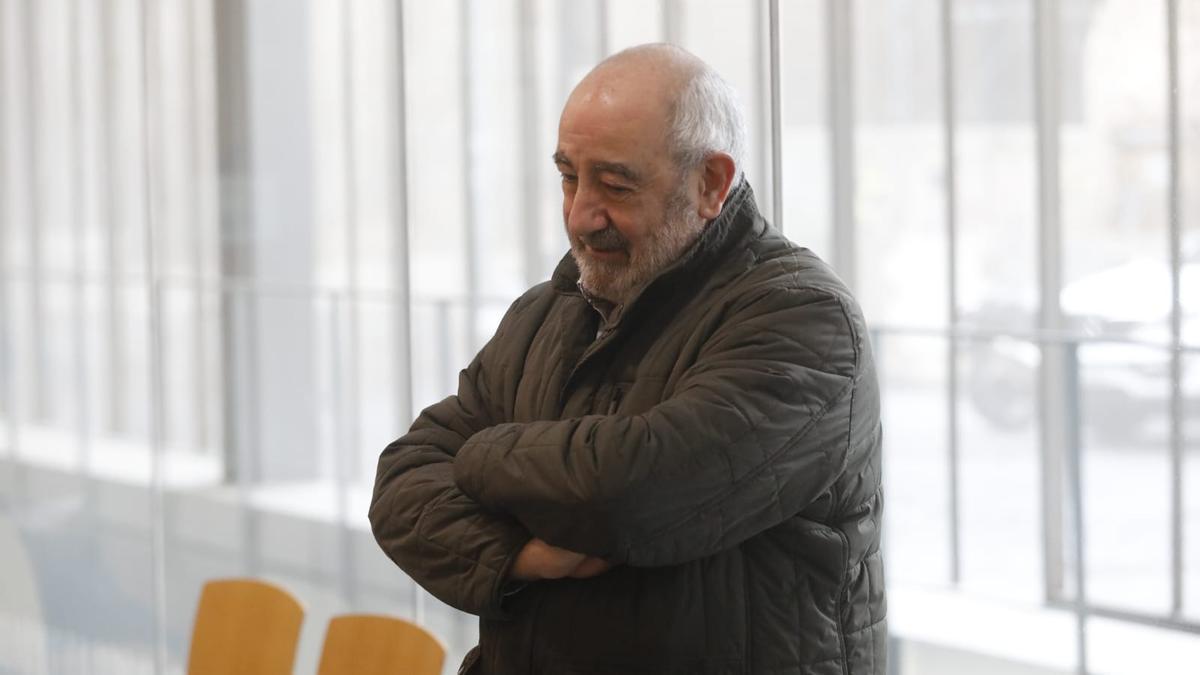 Lucio Cucalón (PSOE), en la Audiencia Provincial de Zaragoza.