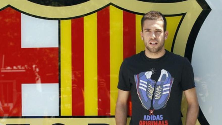 Jordi Alba, presentado como jugador culé