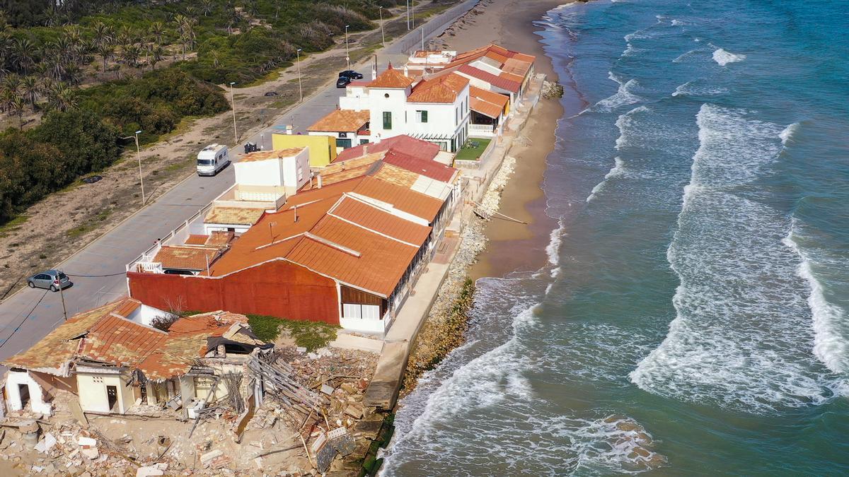 Efectos de los temporales sobre la costa de Guardamar del Segura