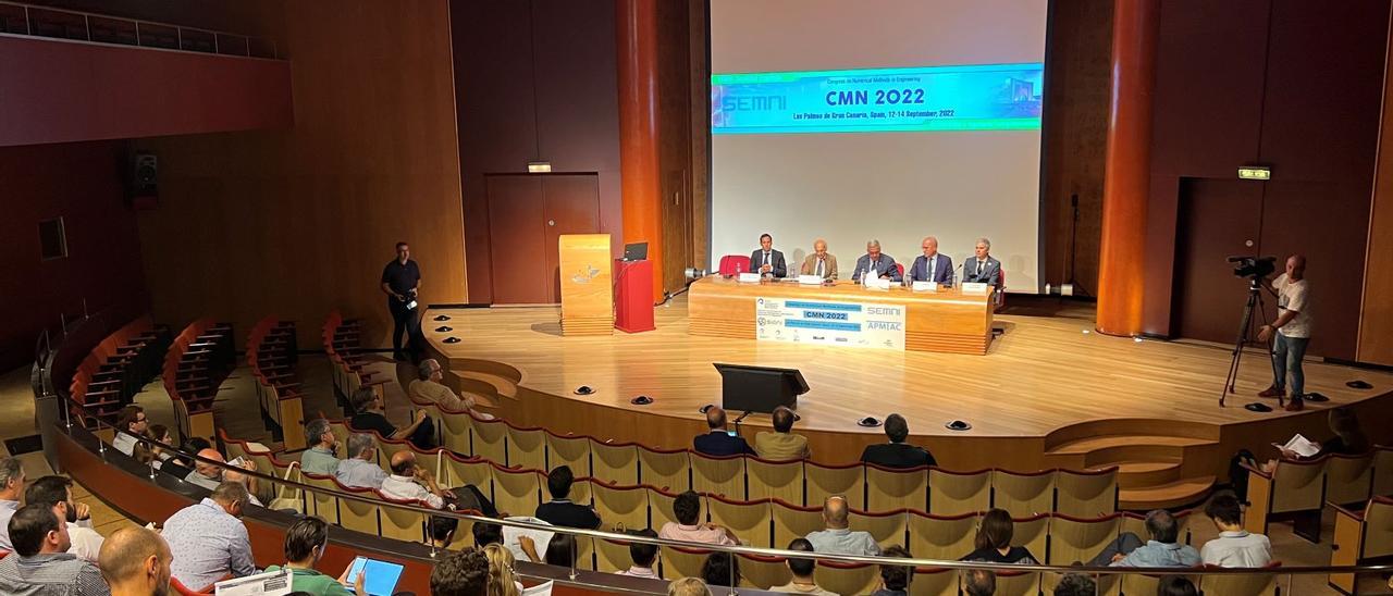 Inauguración del Congreso de Métodos Numéricos en ingeniería en el Palacio de Congresos de Canarias Auditorio Alfredo Kraus.