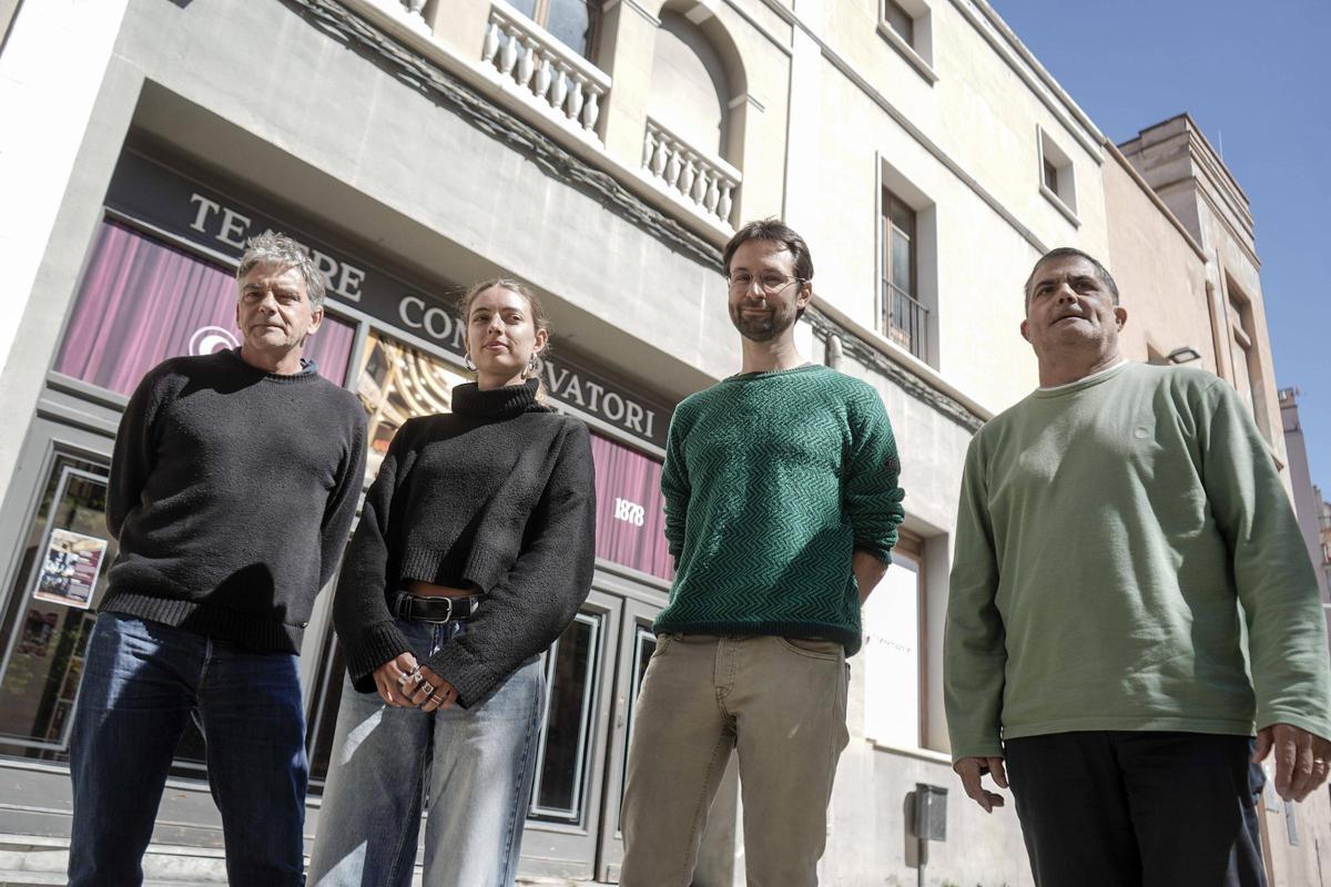 Jordi Basomba, Maria Armengol i Bernat Marquillas, de l'Arada, i Joan Vilà, d'Imagina't