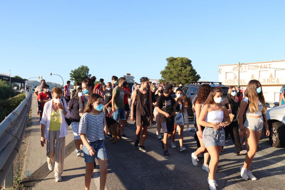 Protesta a Llançà en contra de la delinqüència