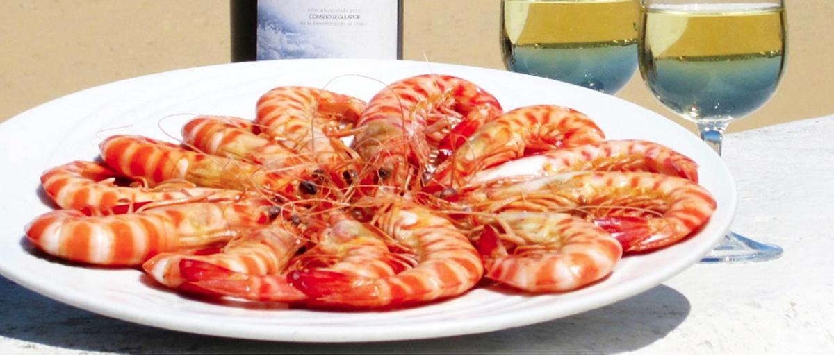 En Jerez no pueden faltar los langostinos.