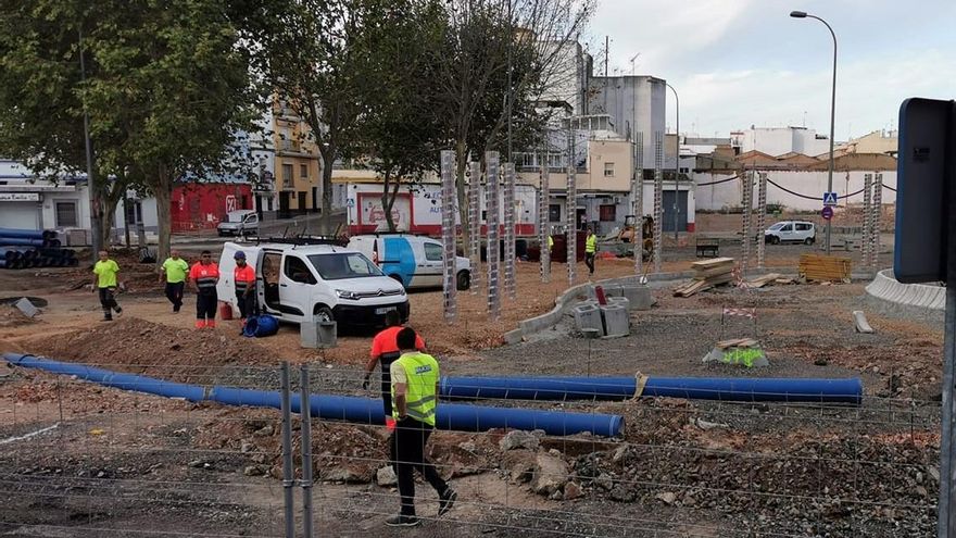 Obras en Plaza de Extremadura