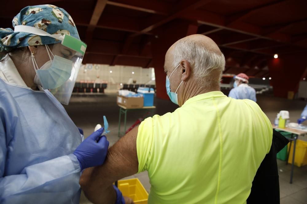 Campaña de vacunación de la gripe en Gijón.