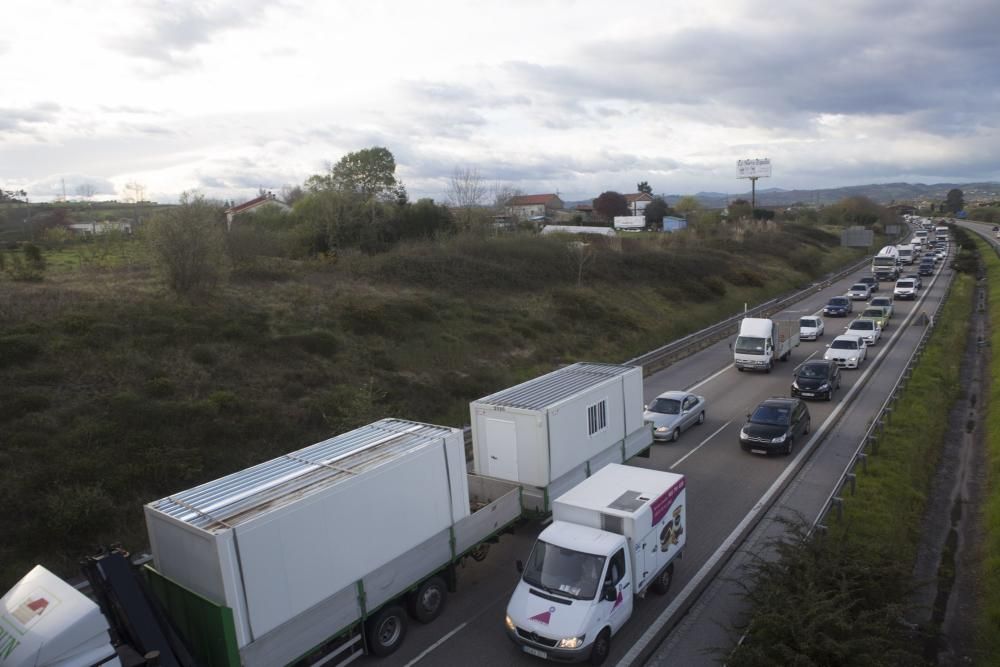 Retenciones en la "Y" por obras en un carril