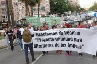 Manifestación de vecinos de Miraflores de los Ángeles