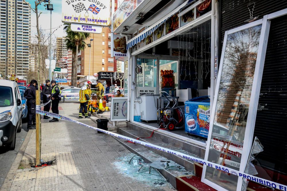 Un herido en una explosión de gas en un restaurante de Benidorm