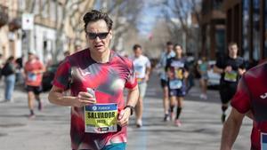 El exministro Salvador Illa, durante la Maratón