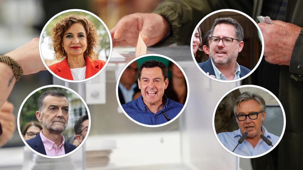Candidatos a las elecciones de Andalucía del 17M.