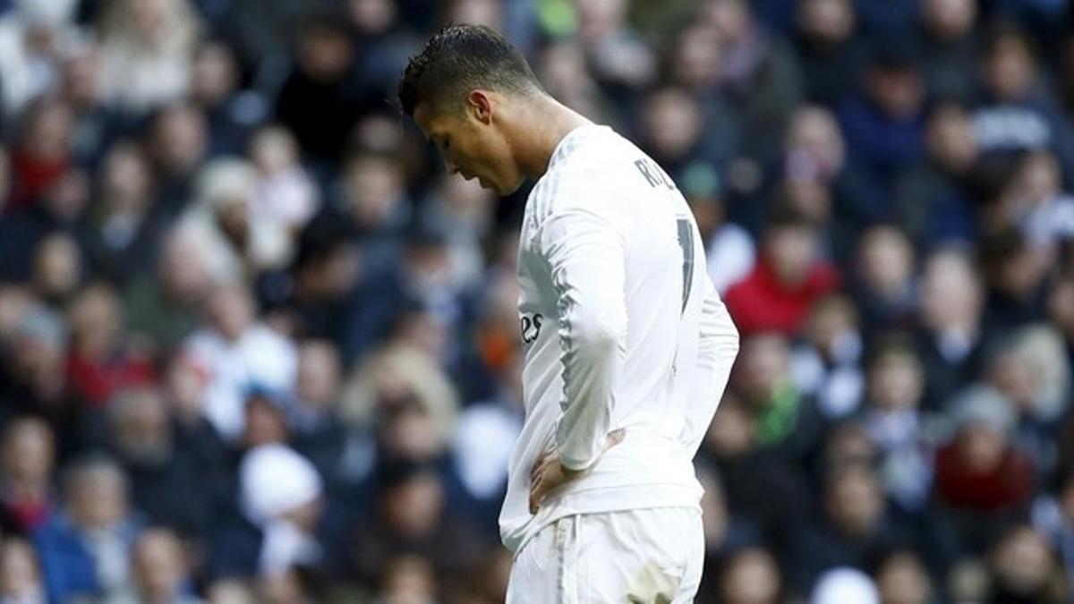 Cristiano Ronaldo, durante el encuentro ante el Atlético