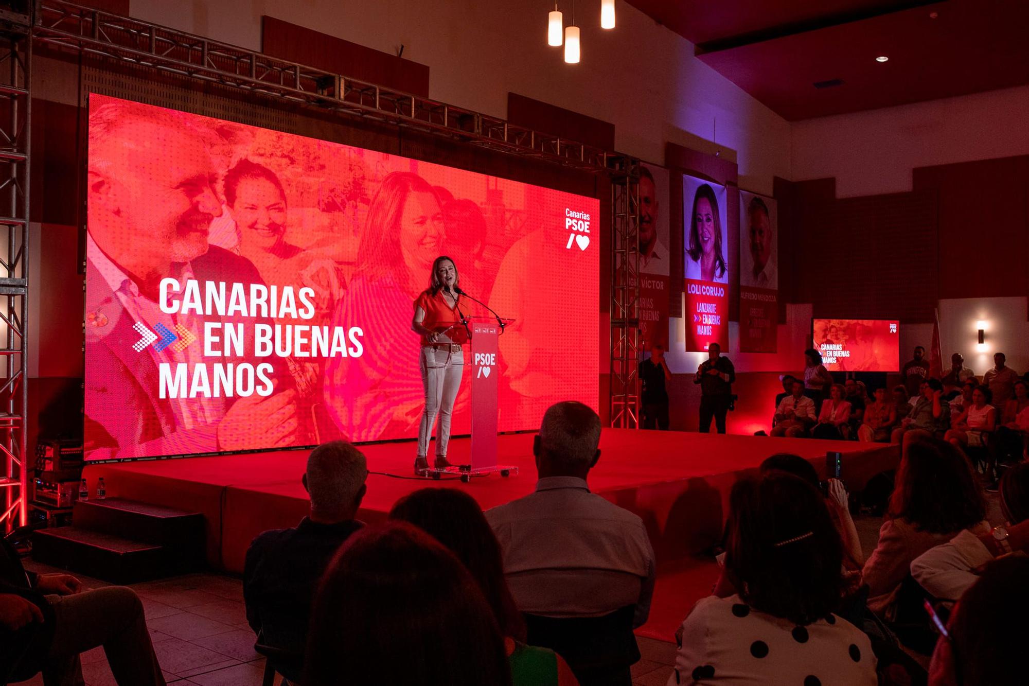 El PSOE de Lanzarote presenta sus candidaturas al Cabildo y al Ayuntamiento de Arrecife