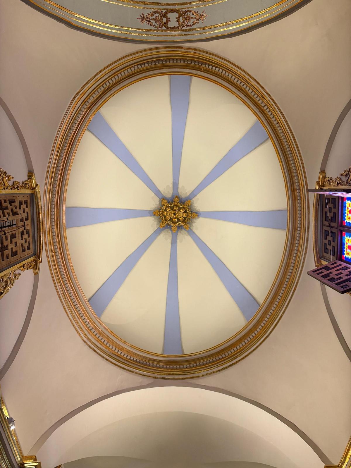Cúpula de la capilla después de la rehabilitación