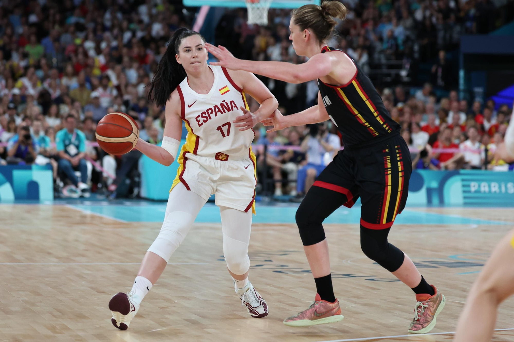 Baloncesto femenino - partido de cuartos de final España vs. Bélgica