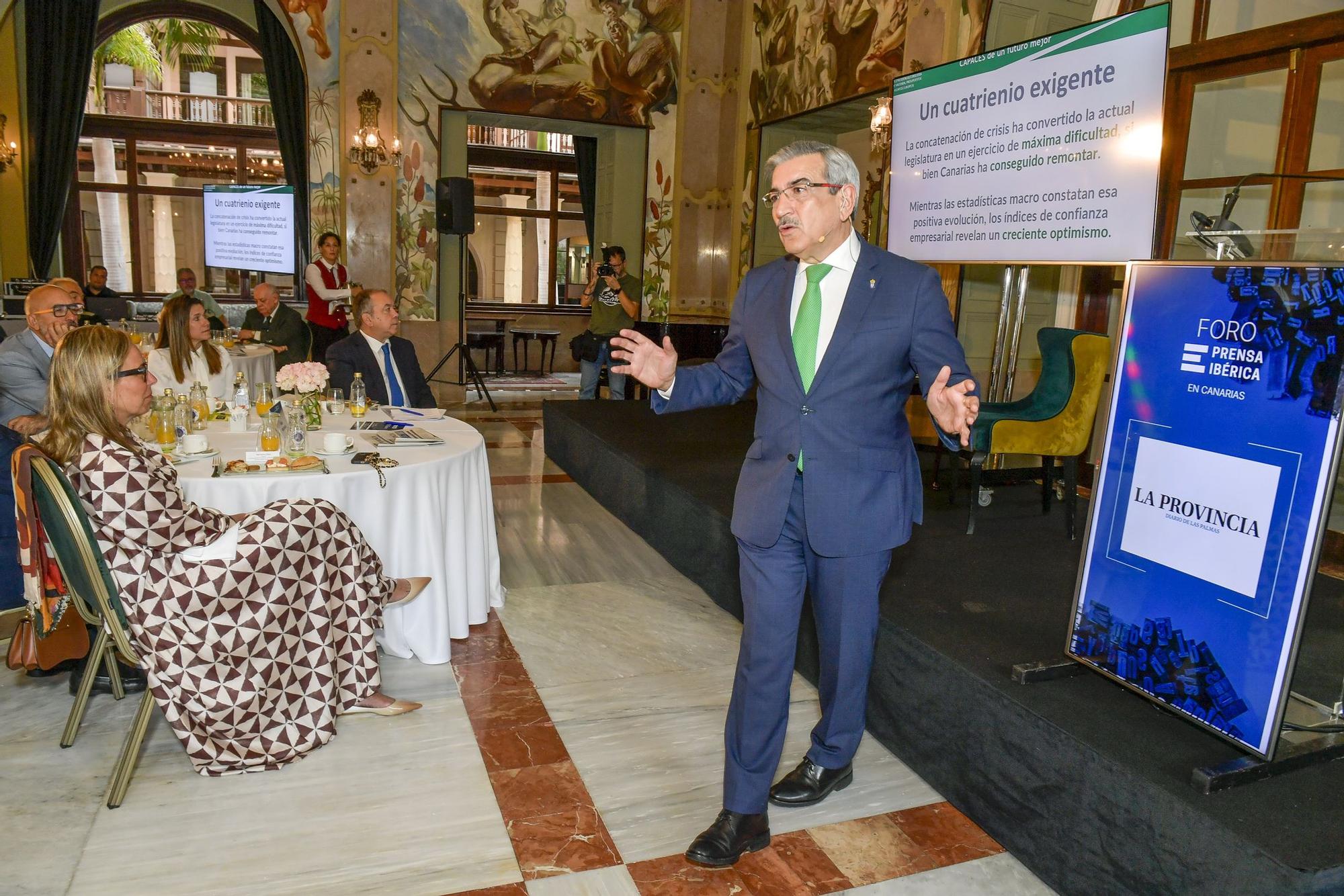 Román Rodríguez interviene en el Foro Prensa Ibérica con la conferencia 'Capaces de un futuro mejor'