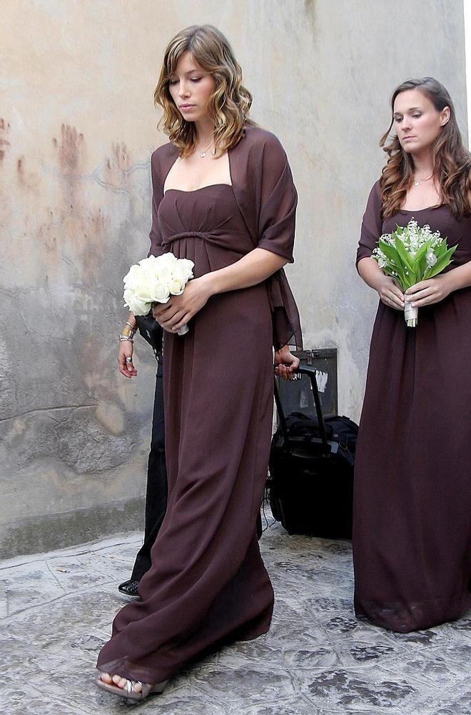 Jessica Biel de madrina en Italia