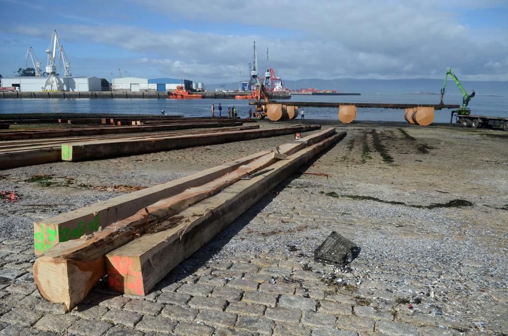 La construcción de bateas llega a Vilagarcía.