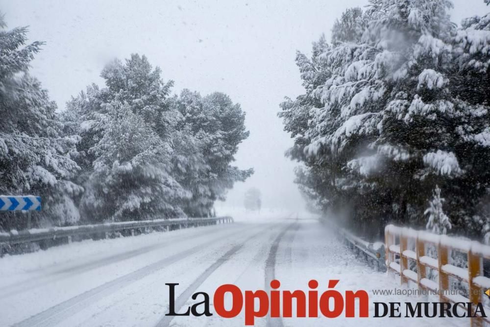 La nieve cubre de blanco el Campo de San Juan