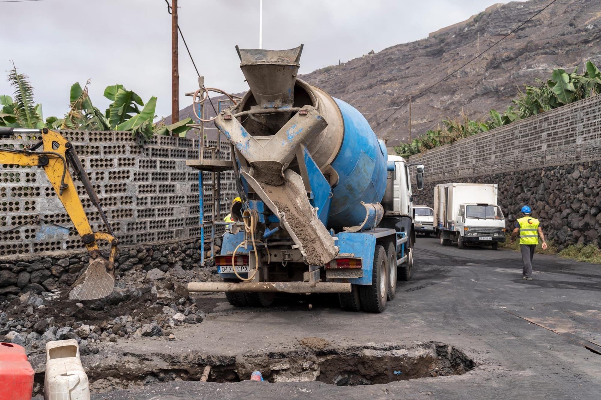 Obras que ejecuta Tedagua en Puertos Naos para instalar desaladoras para los afectados por el volcán de La Palma