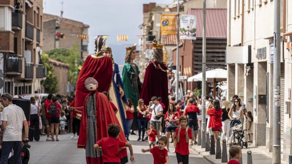 Trobada de gegants de la festa major d'Artés de l'any passat