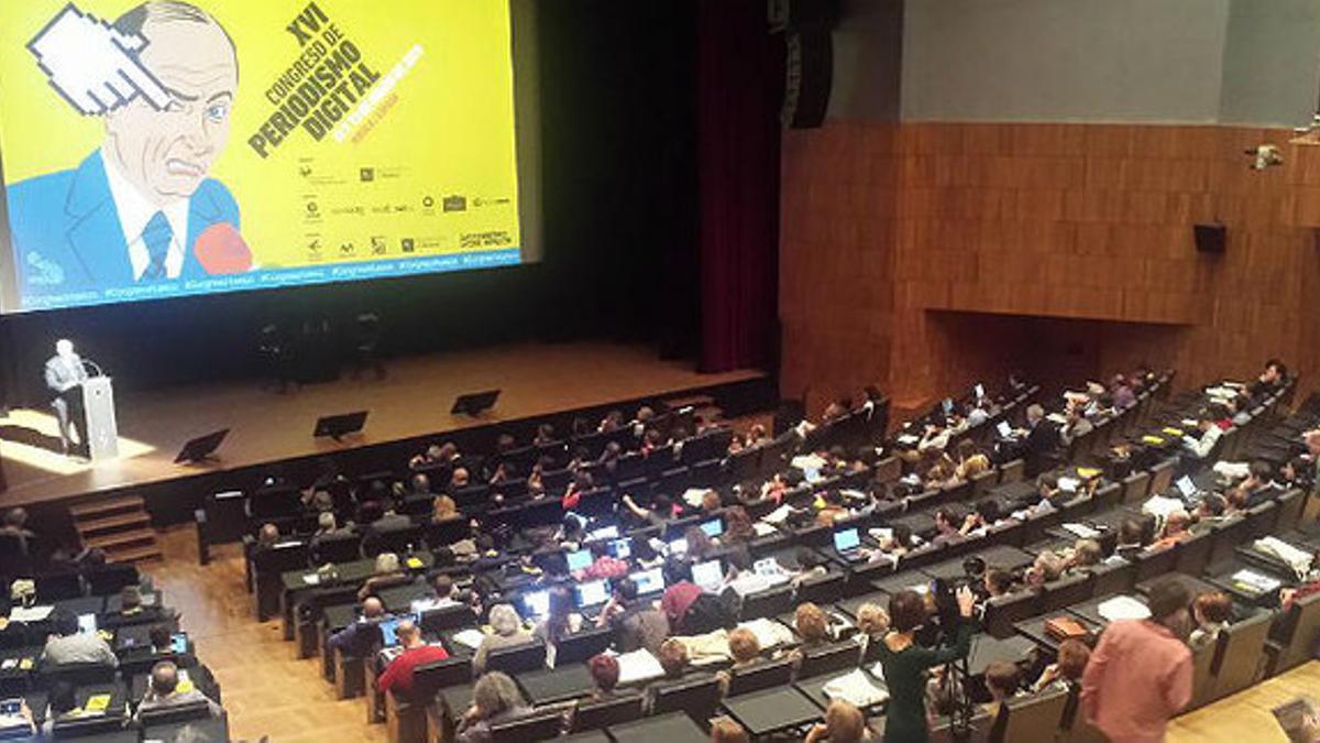 Primera jornada del congreso de periodismo digital de Huesca.