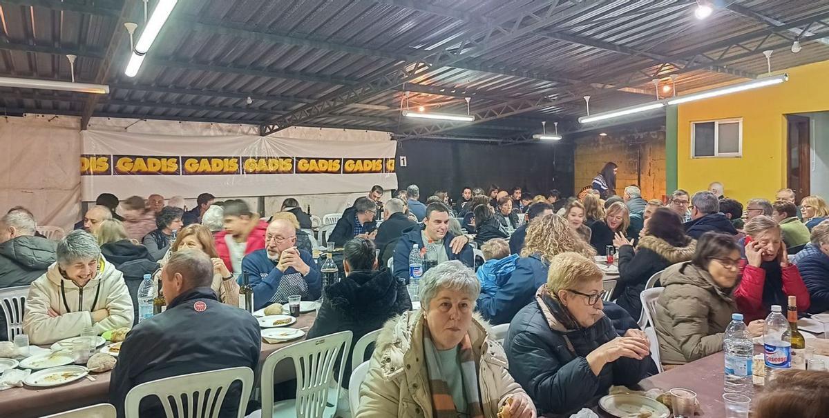 Polo San Martiño, castañas, chourizos e viño