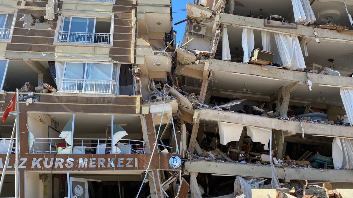 Edificios derruidos como consecuencia de los terremotos de Turquía y Siria.