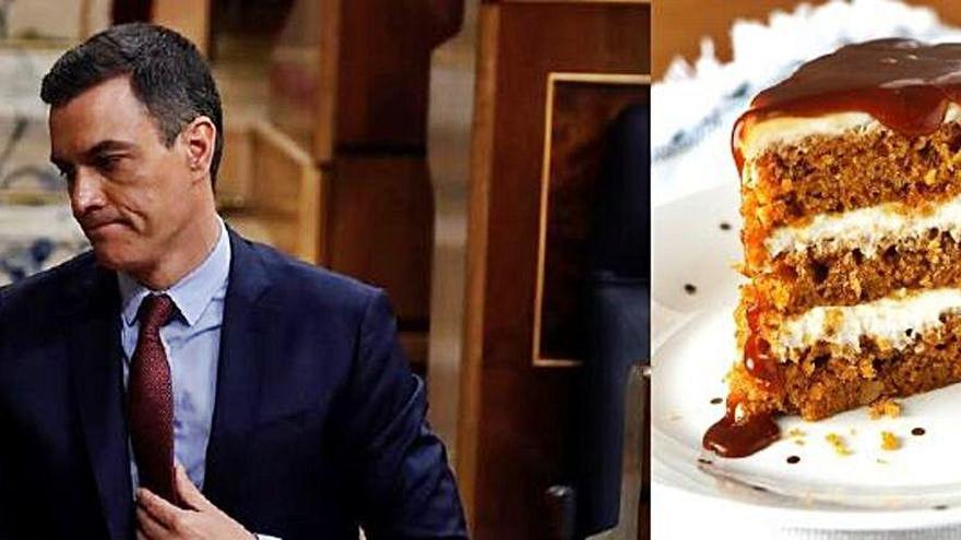 Una pastelería de Murcia se viraliza por vender tartas que piden la dimisión de Sánchez