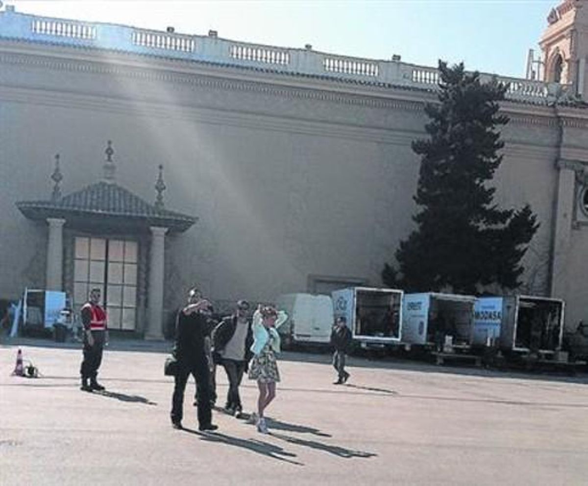 L’actriu Martina Stoessel, de 17 anys, dijous passat a Montjuïc. L’actriu Martina Stoessel, de 17 anys, dijous passat a Montjuïc.