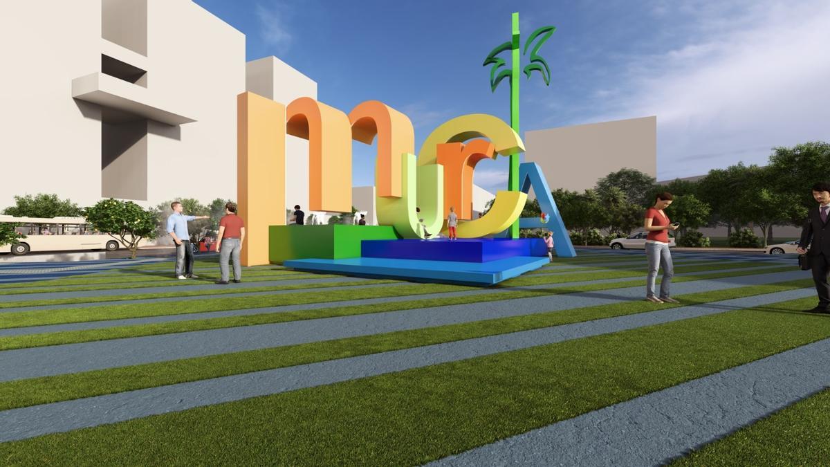 Recreación del proyecto ideado por los MUHER para la Plaza de La Opinión
