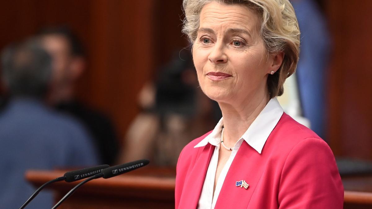 President of the European Commission Ursula von der Leyen visits North Macedonia