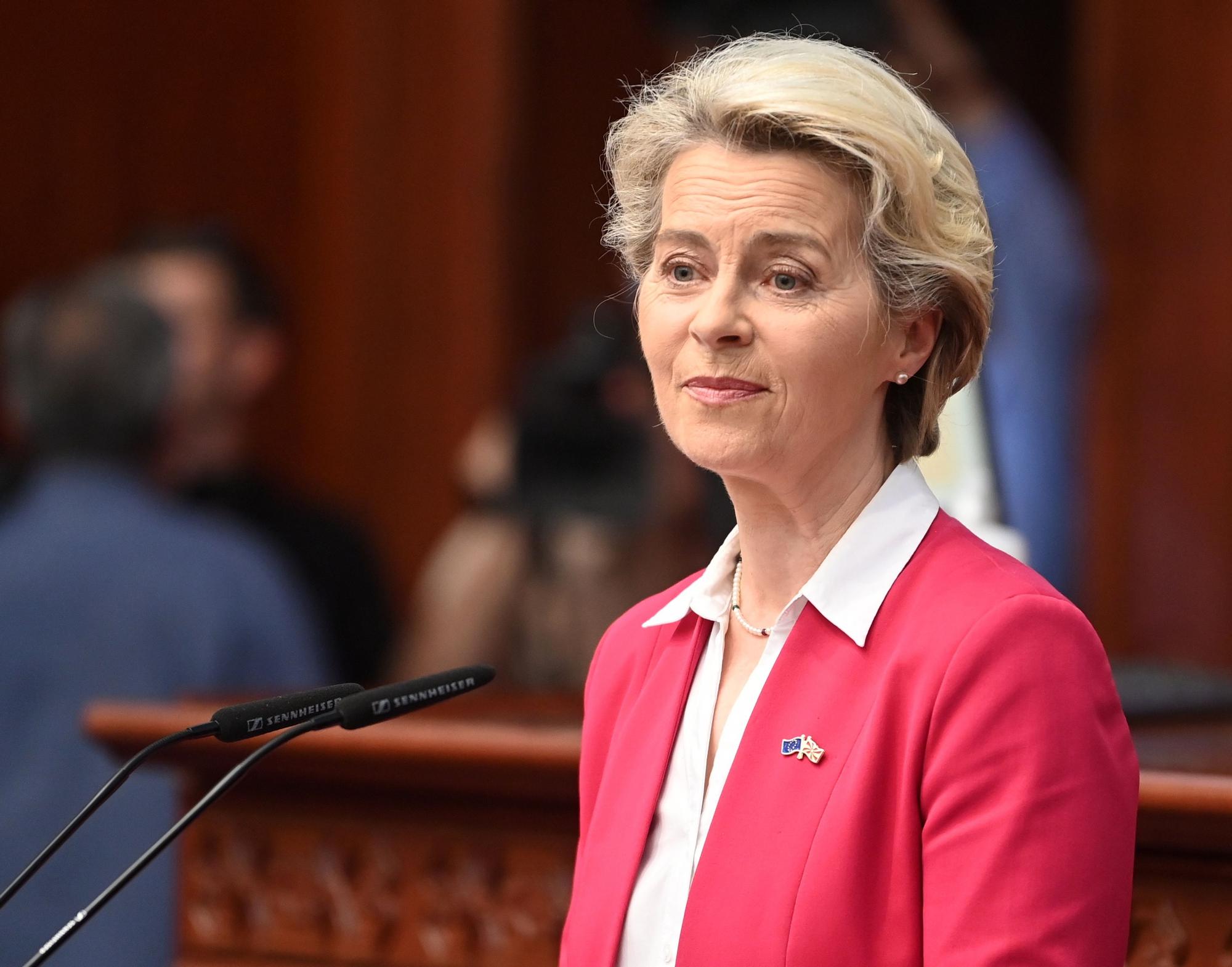 President of the European Commission Ursula von der Leyen visits North Macedonia