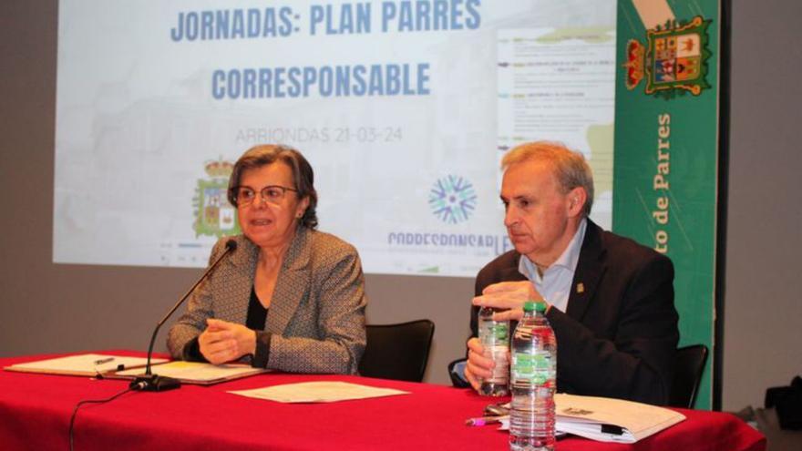 María Jesús Álvarez, con Emilio García Longo.