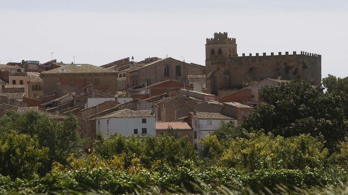 Vista general de Fabara, localidad de la comarca del Bajo Aragón-Caspe (Zaragoza)