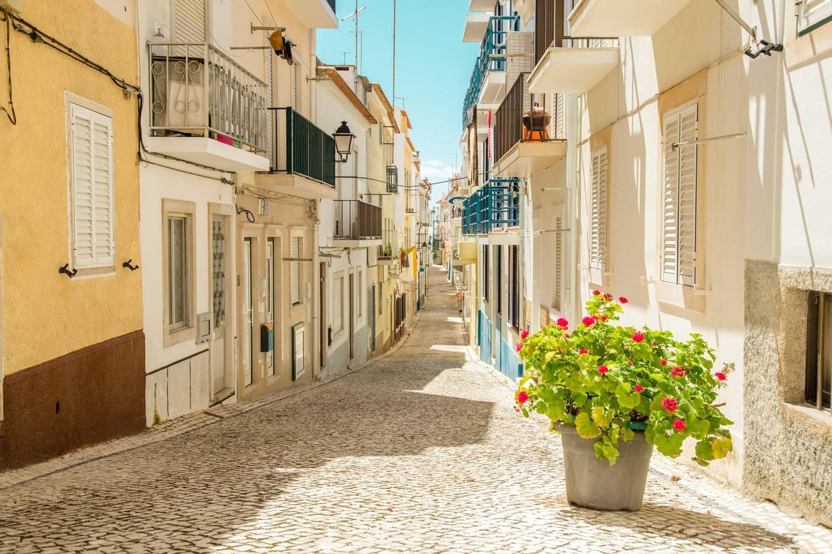 Calle típica de Nazaré