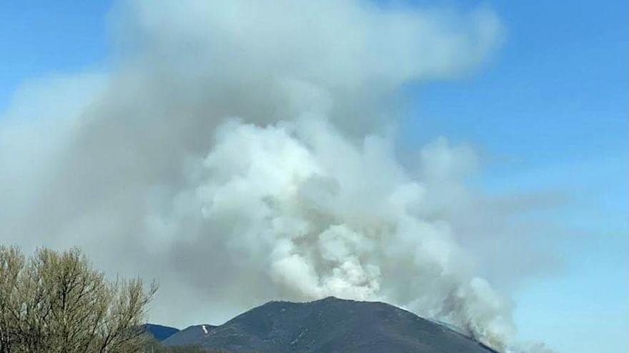 Incendio en Valdepielago (León) de nivel 1.