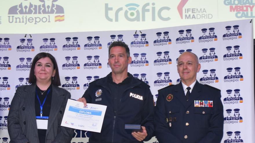 El Policía Local de Teruel, Javier Fuertes, Medalla de Oro a la Educación Vial
