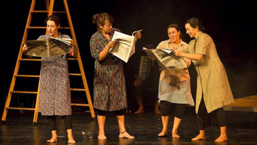 Irene Álvarez, Lioba Herrera, Carmen Álvarez y Soraya González del Rosario en &#039;Proyecto Fausto&#039;.