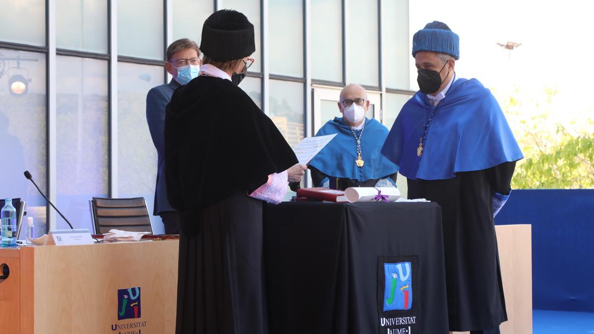 Acto de investidura en la UJI de Xavier Querol como doctor honoris causa