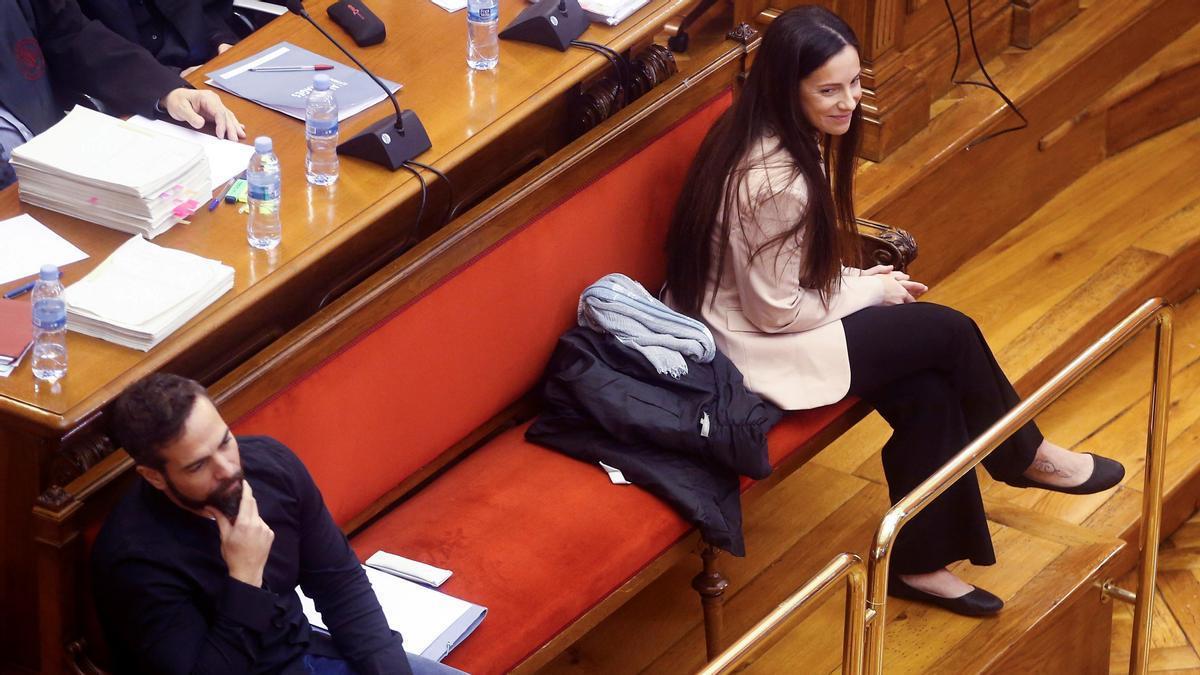 Rosa Peral y Albert Lopez en el juicio por el crimen de la Guardia Urbana de Barcelona