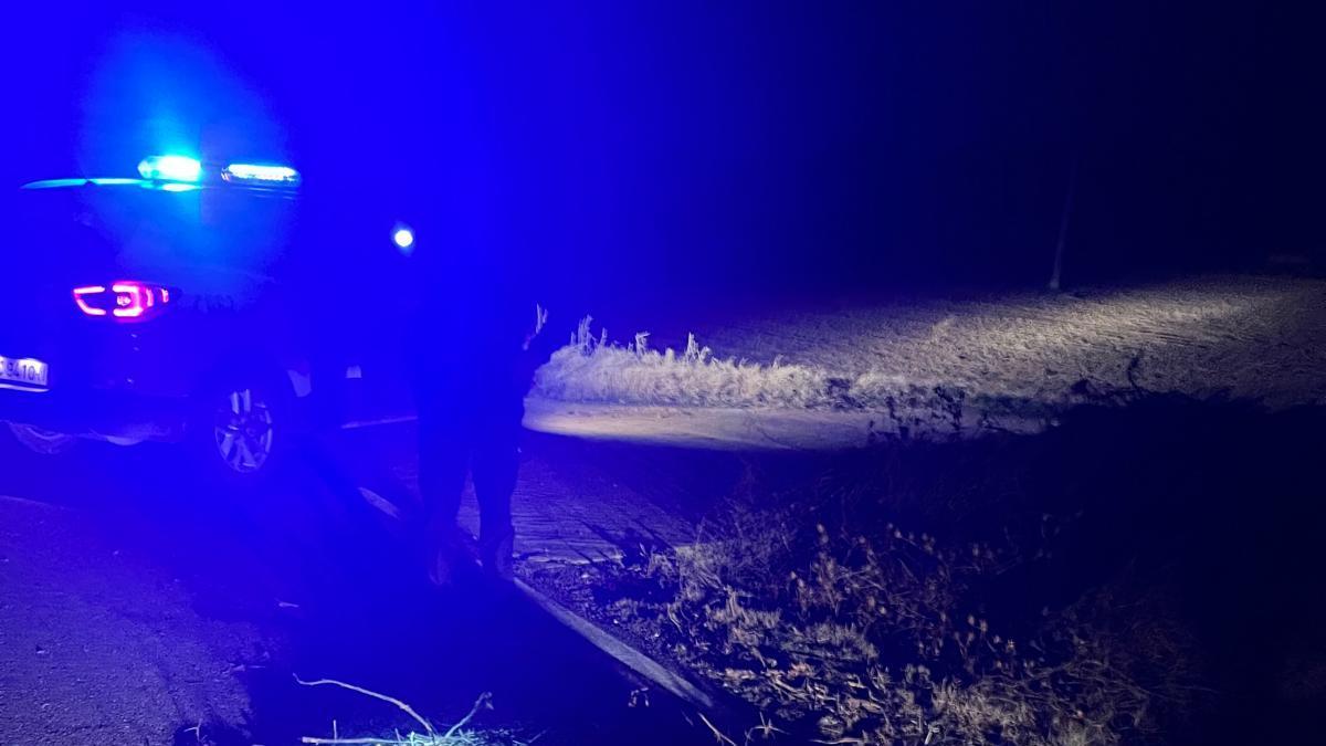 Limpieza del arrastre de tierra en la carretera de Peleagonzalo.