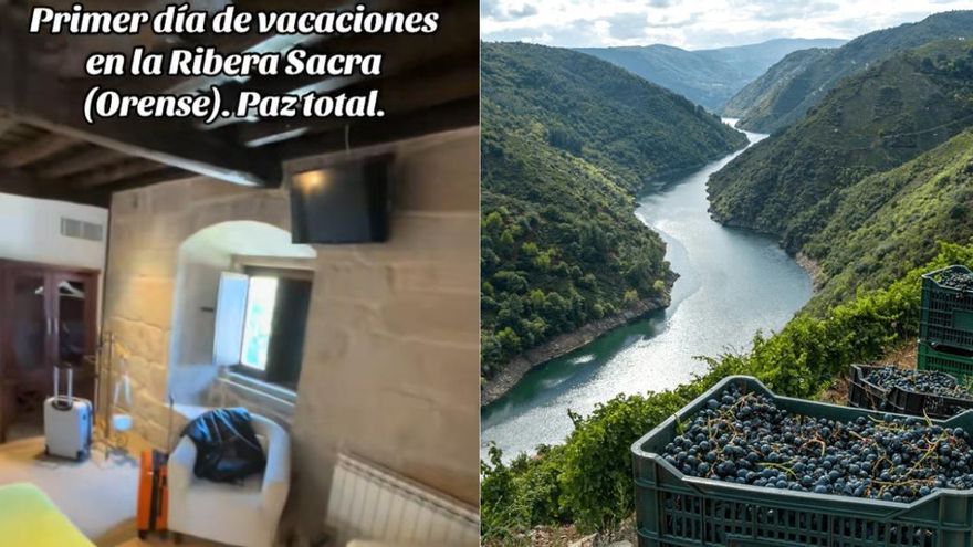 Se van de vacaciones a la Ribeira Sacra y flipan con las vistas de su habitación: &quot;Ahora entiendo por qué no es reembolsable&quot;