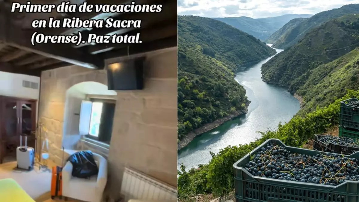 Se van de vacaciones a la Ribeira Sacra y flipan con las vistas de su habitación: "Ahora entiendo por qué no es reembolsable"