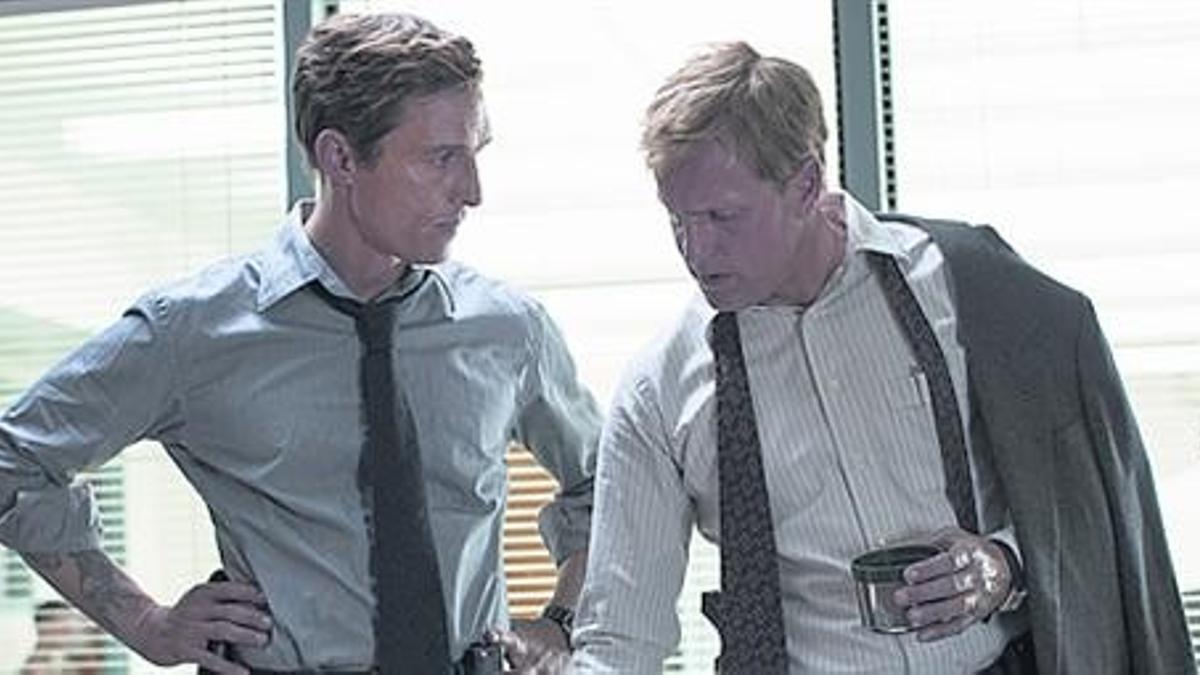 Matthew McConaughey y Woody Harrelson, en 'True detective'.