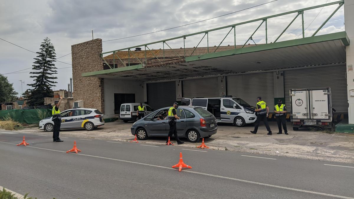 En Burriana también se llevaron a cabo ayer controles en el marco de la campaña.