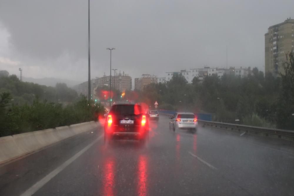 Lluvia en Málaga.