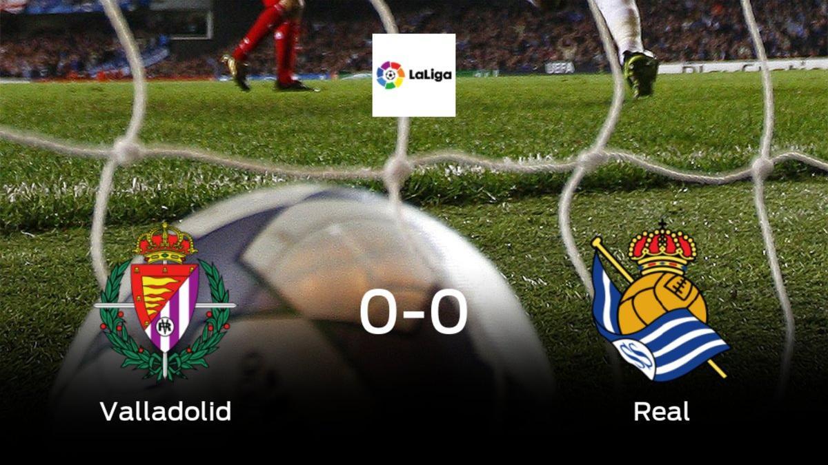 El Real Valladolid y la Real Sociedad consiguen un punto tras empatar a cero