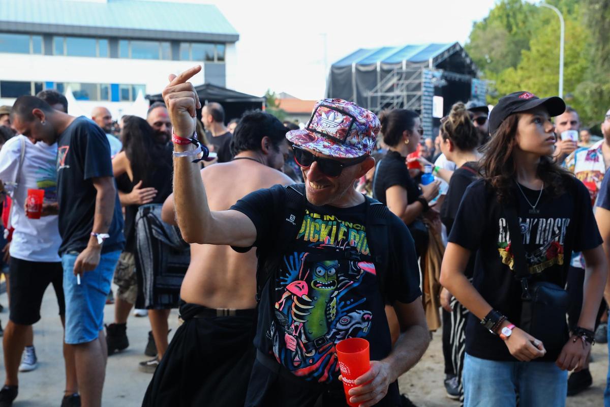 Espectadores, ayer en el parque de Dona Concha.