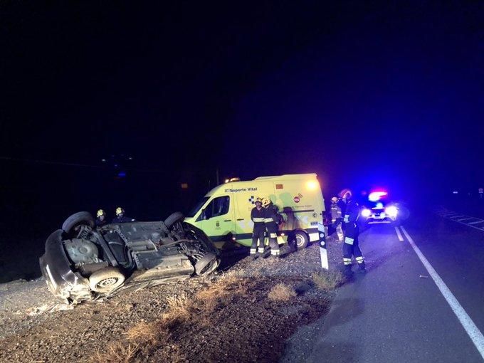 Grave tras volcar en Fuerteventura