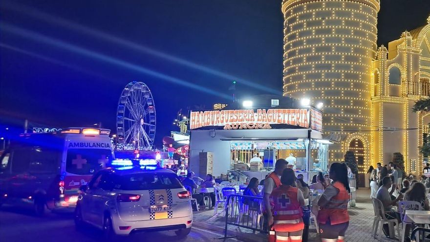 Cruz Roja atiende a 53 personas en el ferial de Badajoz en la noche del sábado